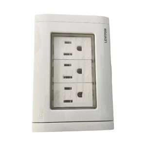 PLACA PARA INTEMPERIE CON 3 CONTACTOS LEVITON