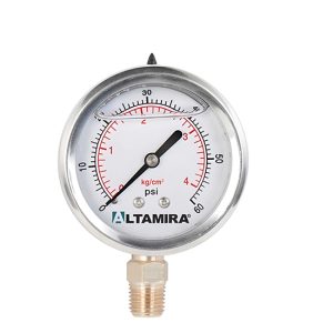MANOMETRO ALTAMIRA CON GLICERINA DE 0 A 60 PSI