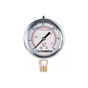 MANOMETRO ALTAMIRA CON GLICERINA DE 0 A 30 PSI