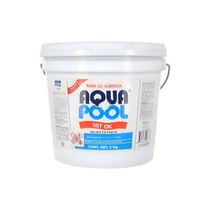 CUBETA CLORO SANITIZANTE EN POLVO HIT OK 5 KG AQUA POOL