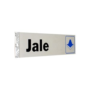 LETRERO JALE EN ALUMINIO PARA PUERTA  20.3 X 5.1 CM