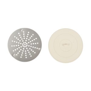 JUEGO DE REJILLA Y TAPÓN UNIVERSAL 4 PULGADAS (10 CM) MARFIL COFLEX