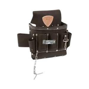 PORTA HERRAMIENTAS PROFESIONAL DE PIEL COLOR CAFE MCGUIRE-NICHOLAS