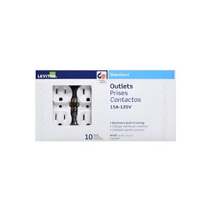 CONTACTOS 125 VOLTS BLANCO 10 PIEZAS LEVITON