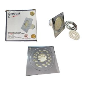 RESUMIDERO CUADRADO ANTICUCARACHAS DE 10 X 10 CM RUGO