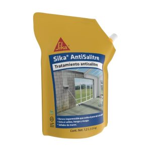 IMPERMEABILIZANTE, ANTISALITRE Y ENDURECEDOR PARA MUROS TRANSPARENTE 1.2 L SIKA